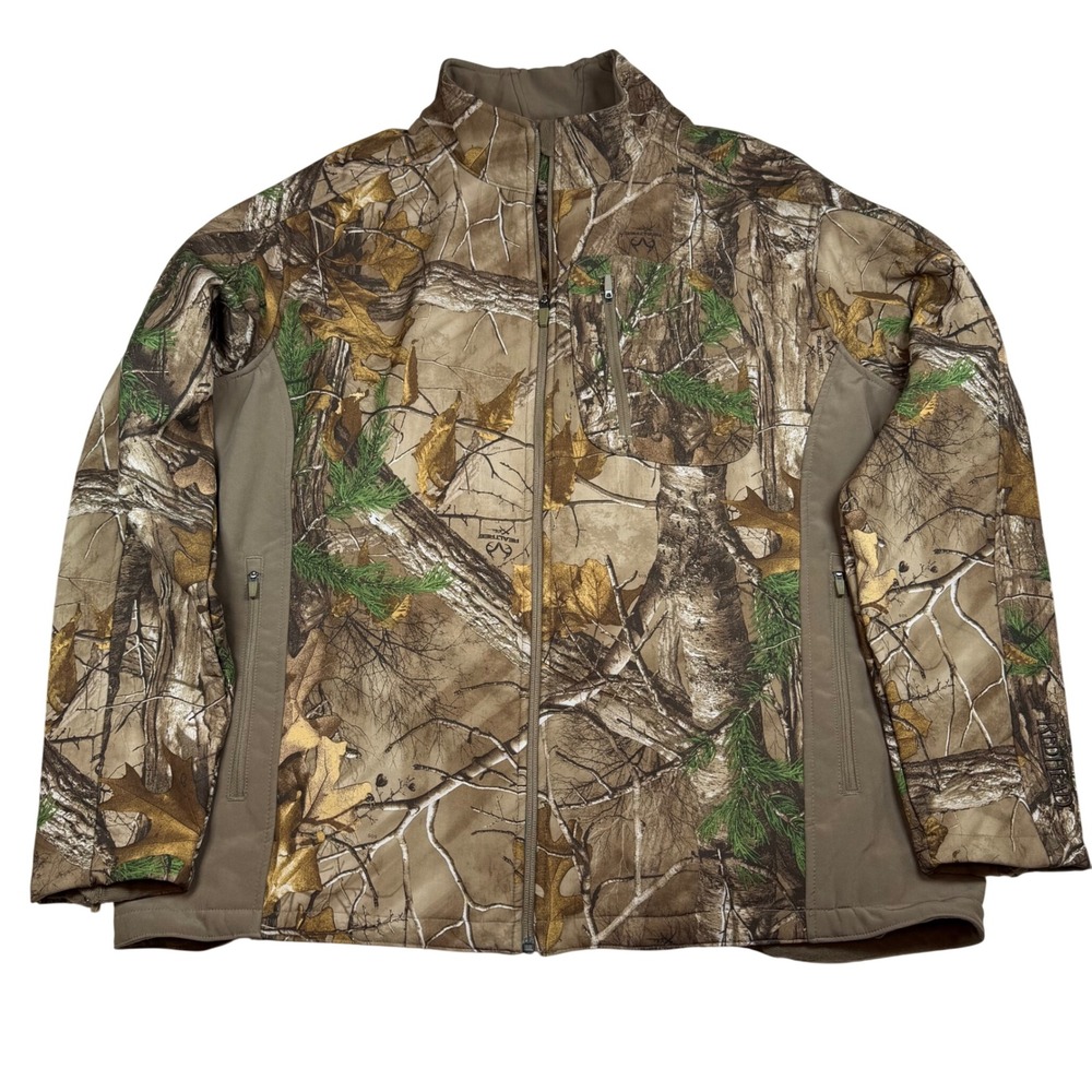 RedHead‎ Realtree Xtra Camo Softshell Hunting Jacket Mens 2XL Full Zip Fleece